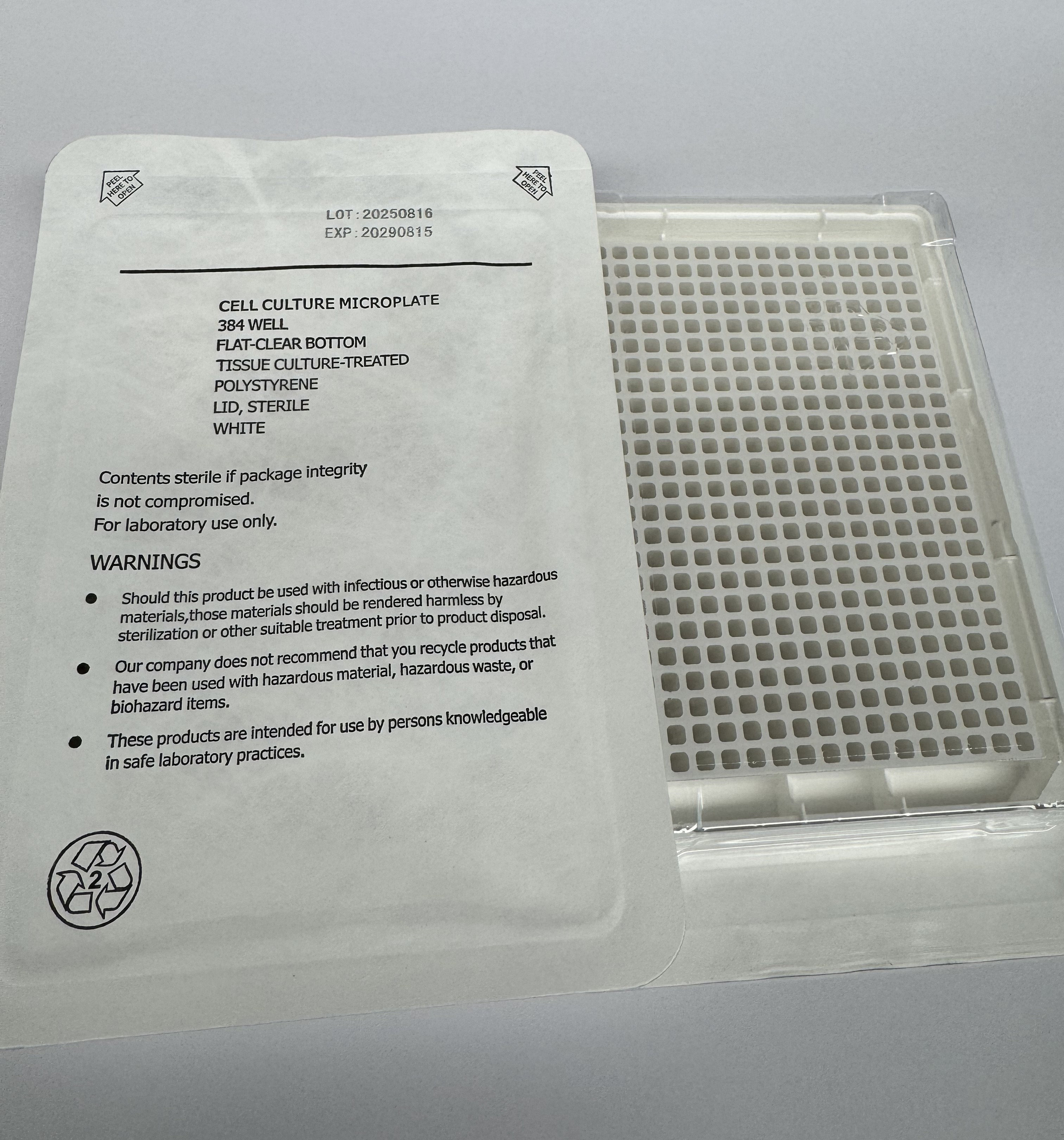 U-Bio 6008TC White 384-Well Plate